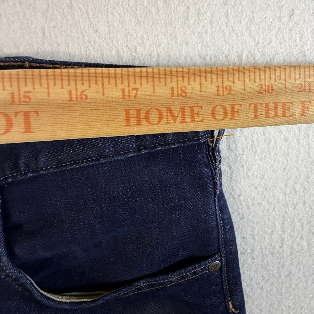 Patagonia Straight Fit Jeans Mens 36x32 Organic Cotton Stretch Dark Wash Indigo - Picture 8 of 12